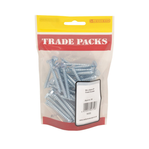 Coach Screws, ZP, M6 x 50mm