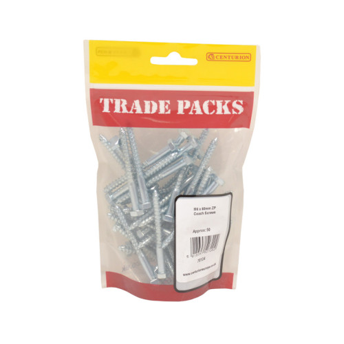 Coach Screws, ZP, M6 x 60mm