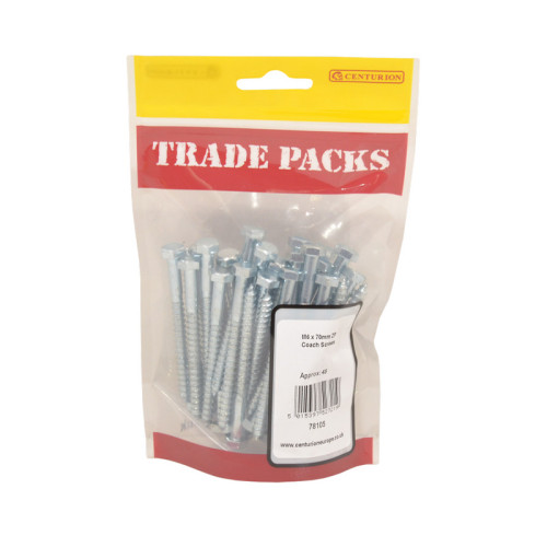 Coach Screws, ZP, M6 x 70mm