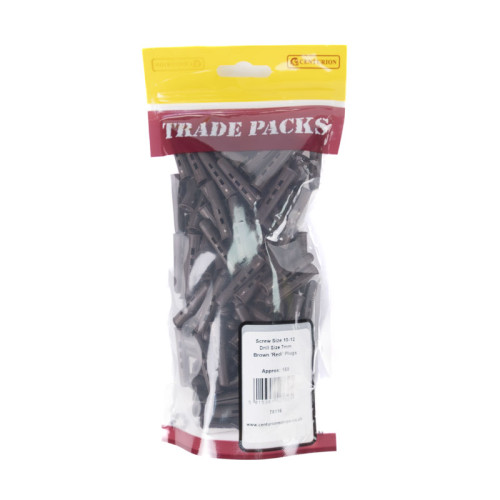 Plugs, Brown, 10-12, Drill 7mm