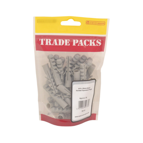 Rimless Expansion Plugs, Nylon, M10 x 50mm