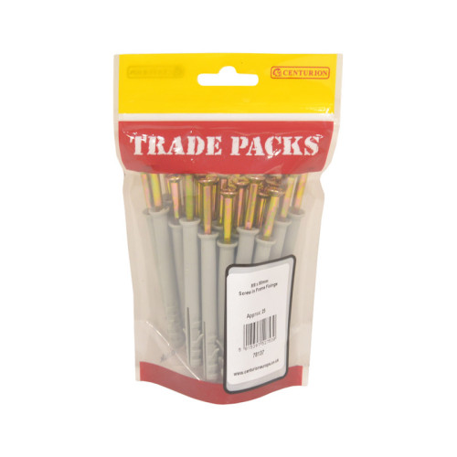 Screw In Frame Fixings, ZP, M8 x 80mm