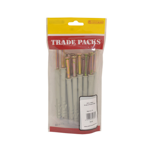 Screw In Frame Fixings, ZP, M10 x 100mm