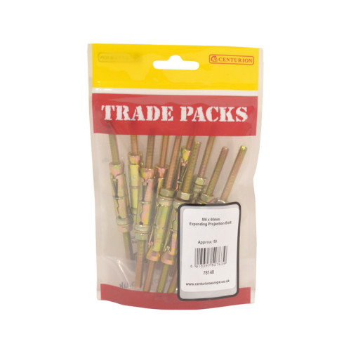 Expanding Projection Bolt, ZP, M6 x 60mm