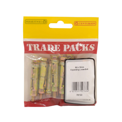 Expanding Loose Bolt - Zinc Plated - M6 x 10mm - (8 PK)