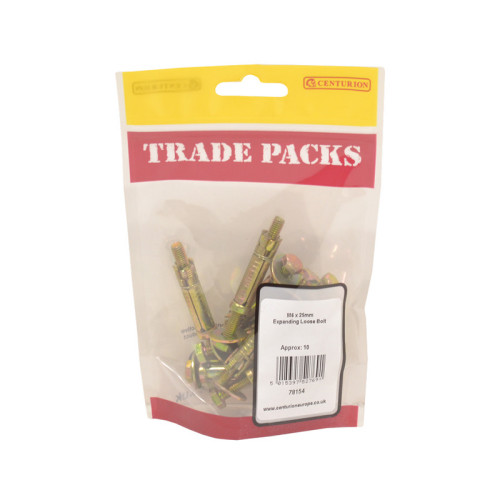 Expanding Loose Bolt, ZP, M6 x 25mm