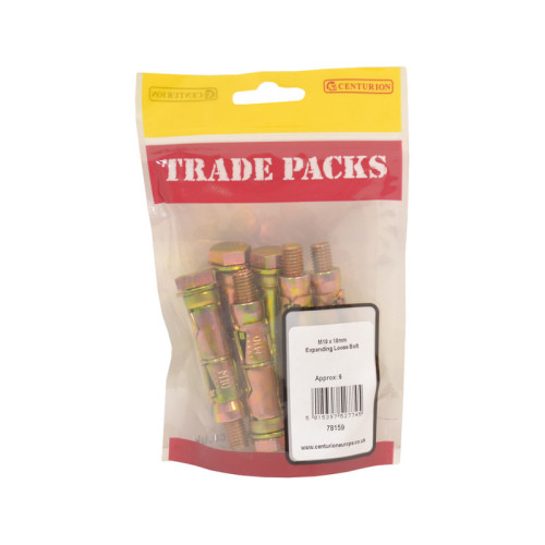 Expanding Loose Bolt, ZP, M10 x 10mm