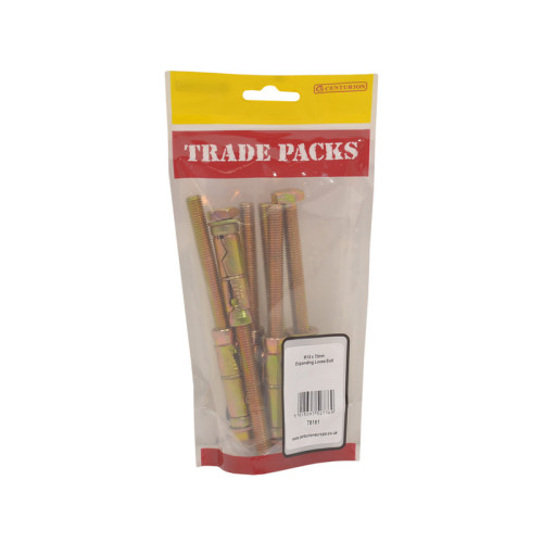 Expanding Loose Bolt - Zinc Plated - M10 x 75mm - (4 PK)