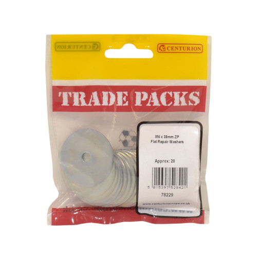 Flat Repair Washers, ZP, M6 x 38mm