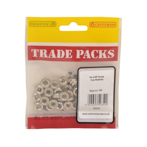 Screw Cup Washers, NP, No 6