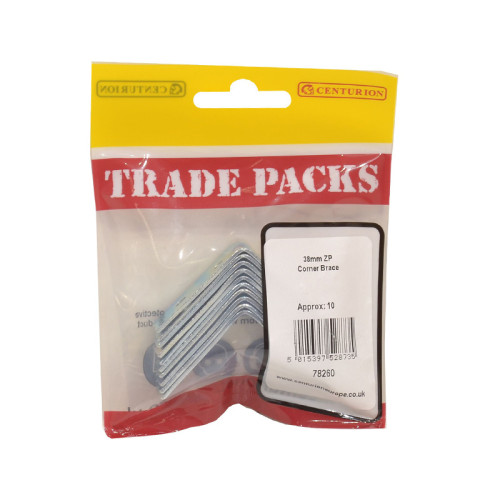 Corner Brace, ZP, 38mm 