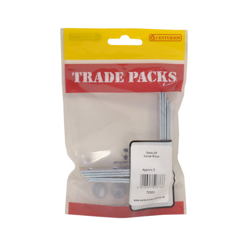 Corner Brace, ZP, 75mm 