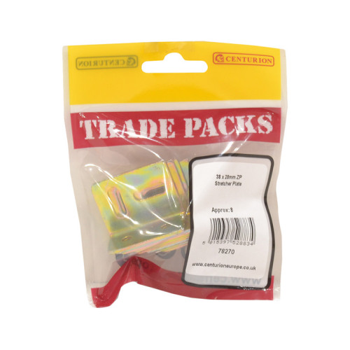 Stretcher Plate, ZP, 38mm x 28mm