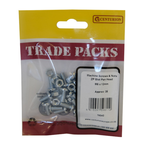 Machine Screws & Nuts, ZP, M5 x 12mm