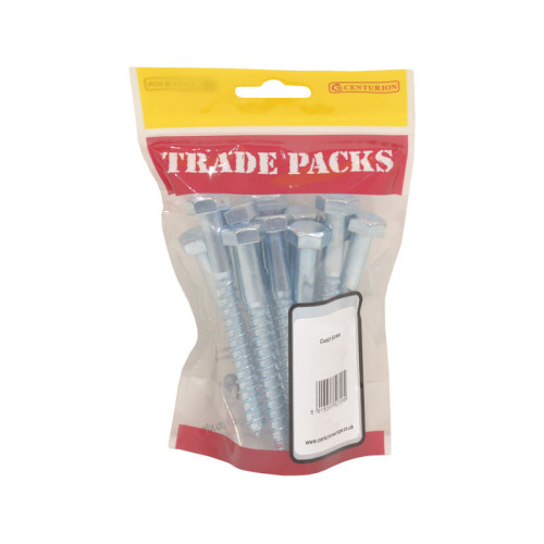 Coach Screws, ZP, M10 x 130mm