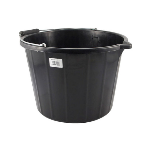 Black Builders Bucket - 14 Litre