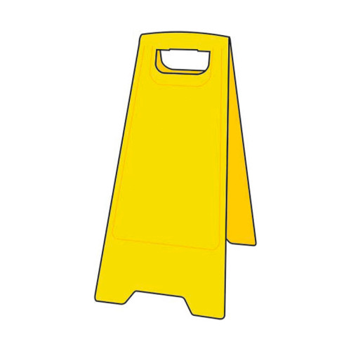 60cm Unbranded Heavy Duty Yellow 'A' Board