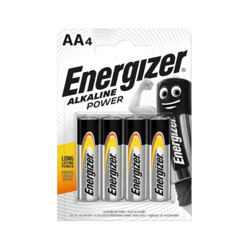 AA Power Alkaline Batteries, 4 Pack