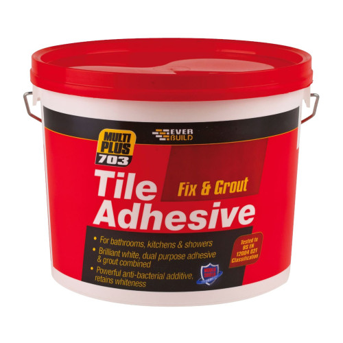 Everbuild Fix & Grout Tile Adhesive White (3.75kg)