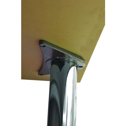 Worktop Support Leg - Polished Chrome - 870mm Length x 60mm Diameter