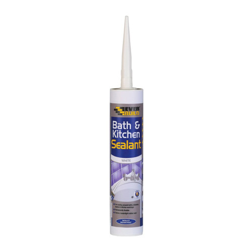 Everbuild Bath and Kitchen Sealant White (290ml)