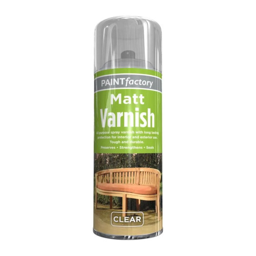 Paint Factory Varnish Paint, Clear Matt (400ml)