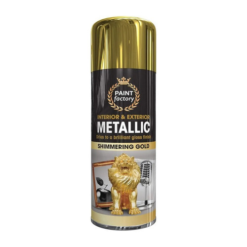 Paint Factory Metallic Paint, Shimmering Gold (400ml)