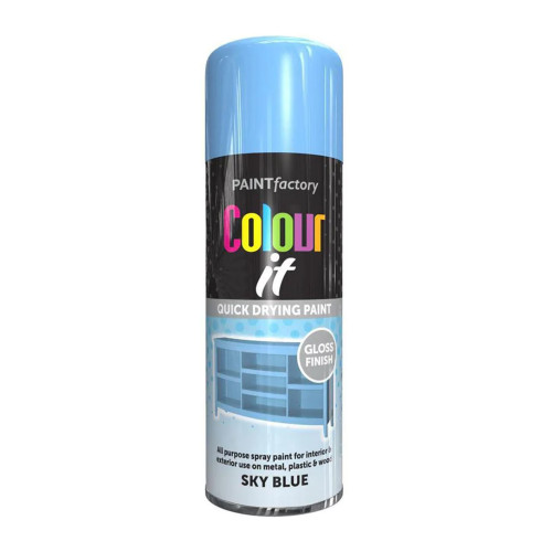 Paint Factory Colour It Gloss Paint, Sky Blue (400ml)
