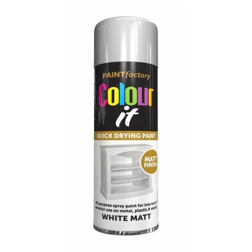 Colour It Matt Paint, White (400ml)