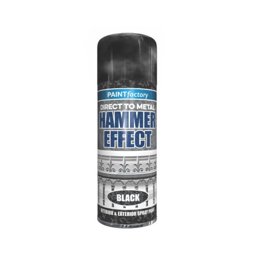 400ml Black Hammered Effect Paint