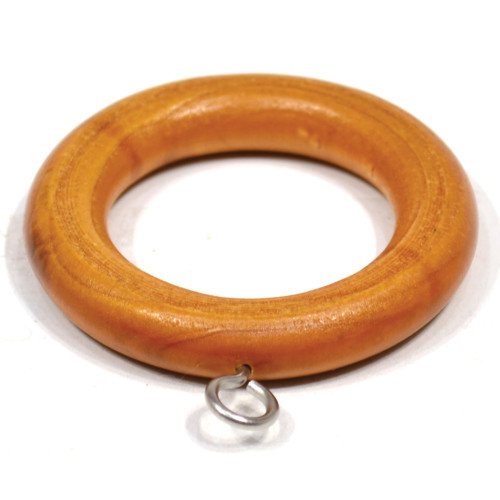 Renaissance Wooden Curtain Rings Antique Pine 28mm 4pk
