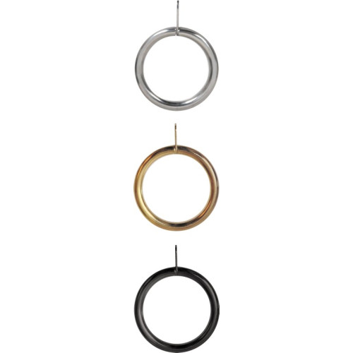 Renaissance Curtain Rings Antq Brass 6pk 19/16mm