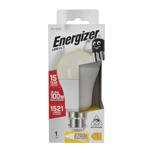 Energizer LED Bulb GLS 12.5W B22 Warm White 93483