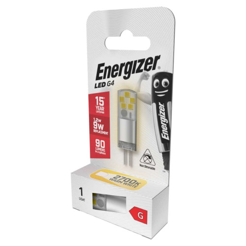 Energizer - LED Bulb - G4 1.2W 200LM Warm White