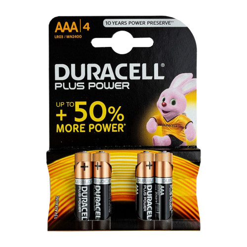 Duracell AAA Batteries, 4 Pack