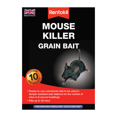 Rentokil - Mouse Killer Grain Bait - 10 Sachet