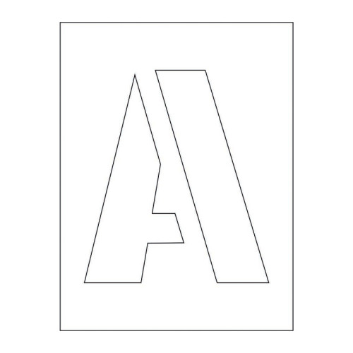 250mm Letter Stencil Kit (A-Z)