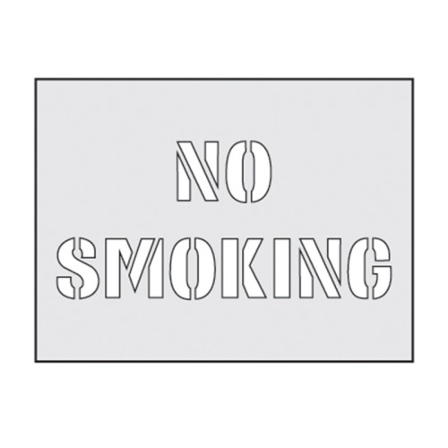 'No Smoking' Stencil (300mm x 190mm)