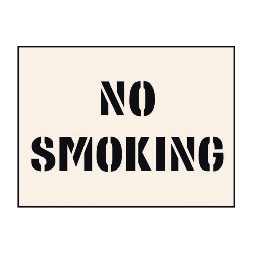 'No Smoking' Stencil (600mm x 400mm)