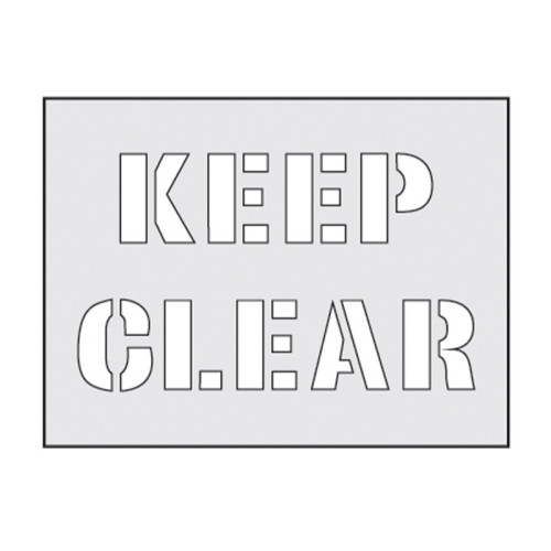 Keep Clear Stencil (190 x 300mm) 9507