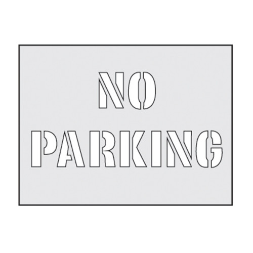'No Parking' Stencil (300mm x 190mm)