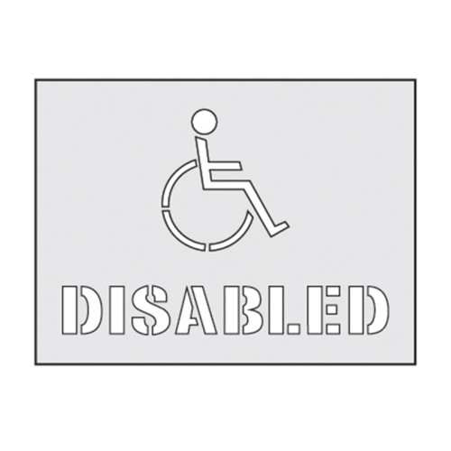 'Disabled' Stencil (300mm x 190mm)