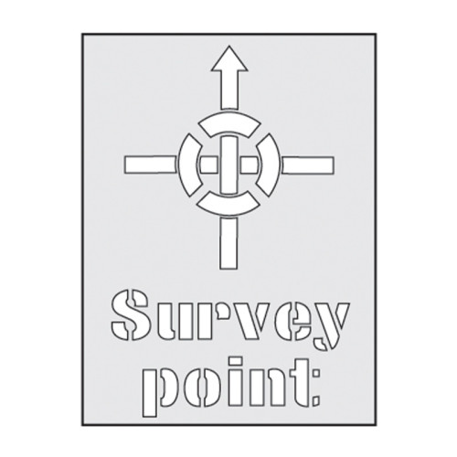 'Survey Point' Stencil (190mm x 300mm)