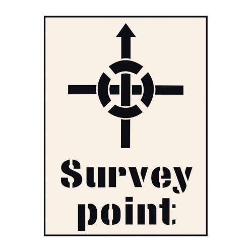 'Survey Point' Stencil (400mm x 600mm)