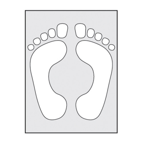 'Feet' Stencil (190mm x 300mm)