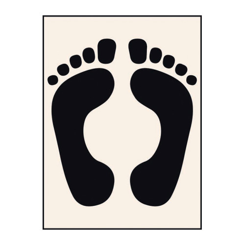 'Feet' Stencil (600mm x 800mm)