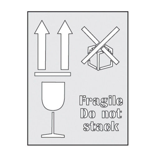 'Fragile Do Not Stack' Stencil (190mm x 300mm)