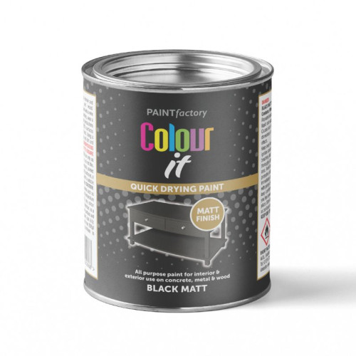 Colour It Matt Paint - Black