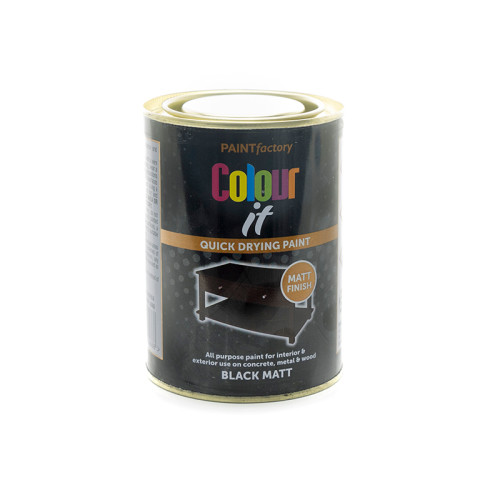 Colour It Matt Paint - Black