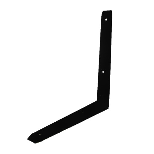 Mitred Shelf Brackets, Black Finish, 200mm